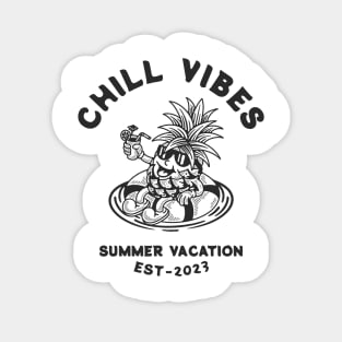 CHILL VIBES SUMMER VACATION Sticker